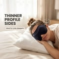 thumbnail image 3 of FACEMOON 100% Blackout Sleep Mask Zero Pressure Ergonomic 3D Design Eyelash Friendly Ultra Soft Comfortable Sleep, 3 of 8