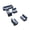 Gray, Blue & Charcoal, variant on Pontoon Boat Seats (CG1805)