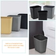 thumbnail image 6 of PTOOTP 2-Pack Black Rectangular Trash Bins Set, Simple and Stylish Design for Bedroom, Kitchen, Bathroom, and Home Use, 6 of 8