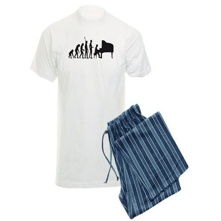 

CafePress - Evolution Piano Player - Men s Light Pajamas