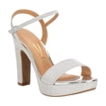 thumbnail image 2 of VIZZANO 6292200 Zapatilla glitter dama tacón plataforma plateado 24.5, 2 of 5