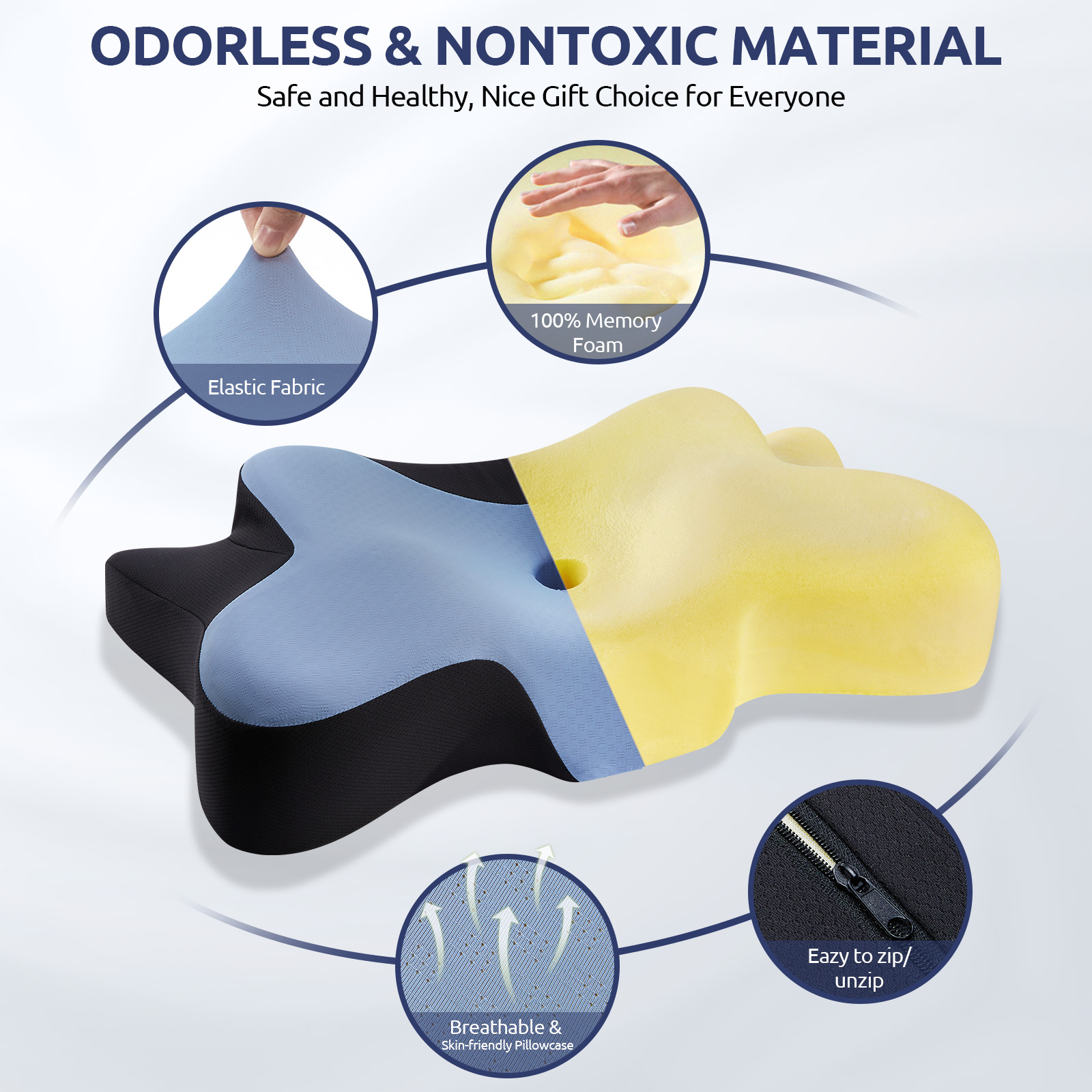 Moonorah Contour Memory Foam Cervical Pillow Queen photo 5