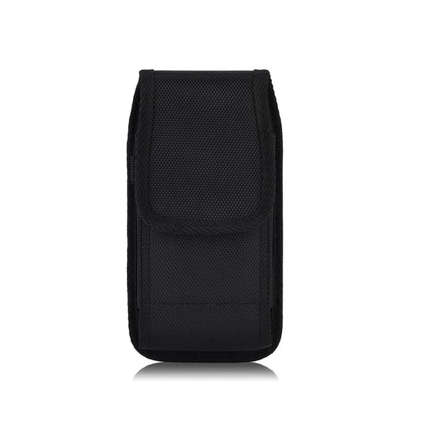 Seitruly Riñonera de nailon para teléfono móvil, resistente al agua, para deportes al aire libre, Camping, jardinería, escalada, Teléfono y Comunicación Vertical XL