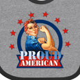thumbnail image 4 of Inktastic Rosie Riveter Proud American Girls Baby Bib, 4 of 4