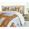 thumbnail image 5 of Ambesonne Video Game Duvet Cover Set, Castle Leisure Hobby, Calking, Pale Caramel Blue, 5 of 6
