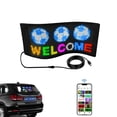 thumbnail image 1 of Prix Réduit! Panneau Led pour Voiture, 26,4 Pieds'x8,6 Pieds' Panneau Flexible Led Matrix Usb 5V Contrôle par Application Bluetooth Diy Programmable pour Voiture Fête Mariage Festival Accessoires de Voiture, 1 of 9