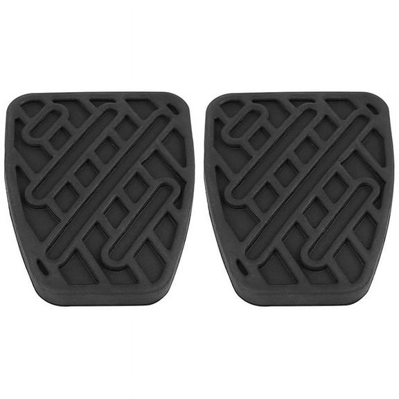 2Pcs 46531JD00A Black Rubber Brake & Clutch Pedal Pad Covers Fit for 2007 2008 2009 2010 2011 2012-2016,2 * BRAKE PEDAL COVER,black