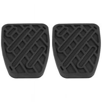 2Pcs 46531JD00A Black Rubber Brake & Clutch Pedal Pad Covers Fit for 2007 2008 2009 2010 2011 2012-2016,2 * BRAKE PEDAL COVER,black
