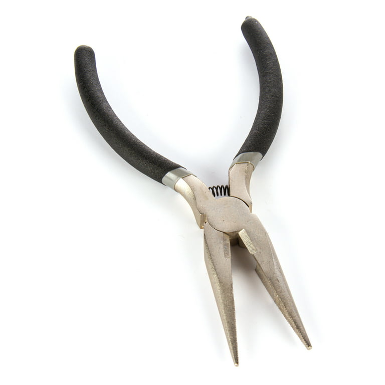 Carbon Steel Jewelry Pliers, Long Chain Nose Pliers, Needle Nose Pliers,  Ferronickel, 6x15.5cm