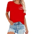 thumbnail image 3 of ibiyuan 250th Anniversary Usa Shirt Womens T Shirts Cotton Crew Neck 4th Of July Shirts Casual Short Sleeve Independence Day Women Shirts Womens Tops, 3 of 6