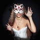 thumbnail image 4 of 3 máscaras de zorro, máscaras blancas para pintar, máscaras de bricolaje en blanco, máscaras de vestir de animales para disfraces de Halloween, accesorios de cosplay, 4 of 5