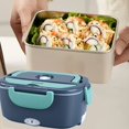 thumbnail image 1 of 60.87oz Electric Lunch Box Heater - 12V/24V/110V for Car/Truck/Work | Leak-Proof Detachable Container | Includes Adult Tableware - Portable Heating Solution, 1 of 10