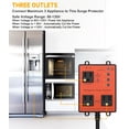 thumbnail image 4 of Protector contra sobretensiones para refrigerador HAOYIKONG, 3 salidas, 120 V, 110 dB, 4 of 6