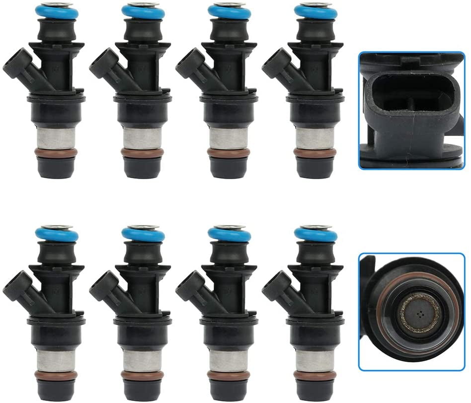 Fuel Injectors ECCPP 8 pcs 4 Holes Fuel Injector Kit 17113698 fit for