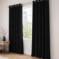 thumbnail image 1 of Cortinas Blackout 275cm Ancho X 215cm De Largo En 2 Paneles, 100% Microfibra Poliéster NEGRO, 1 of 1