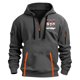thumbnail image 2 of Sudadera con capucha para hombre, informal, con estampado, deportiva, de manga larga, blusa de poliéster, 2 of 4