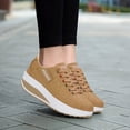 thumbnail image 4 of Oyedens Platform Walking Shoe for Women Casual Wedge Low Top Fashion Sneaker Running Shoes, 4 of 7