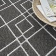 thumbnail image 6 of Nourison Modern Lines 5' x 7' Charcoal Modern Indoor Rug, 6 of 8