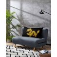 thumbnail image 2 of Dragon Flames California King Pillow Case - Microfiber Bed Throw Pillow Covers, Yellow Dragons Abstract Modern Art Decorative Lumbar Pillow Cover with Envelope Closure for Sofa/Travel 20"x40", 2 of 6