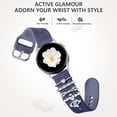 thumbnail image 3 of Correa de reloj DaQin grabada con flores, compatible con Samsung Galaxy, 3 of 9