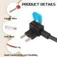 thumbnail image 3 of Fuse Tap 24V 12V Car Add A Circuit Fuse Tap Adapter with 15A Mini Fuses, 5pcs, 3 of 5