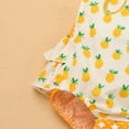 thumbnail image 6 of IBTOM CASTLE Toddler Baby Girls 1st Birthday Outfit Tulle Romper Princess Tutu Dress with Headband Cake Smash Photo Shoot Clothes Set 12-18 Months Pineapple, 6 of 8