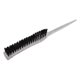 thumbnail image 4 of Rat Tail Teasing Brush Glitter Handle Soft Nylon Back Combing Teasing Hair Brush for Back Combing Silver, 4 of 5