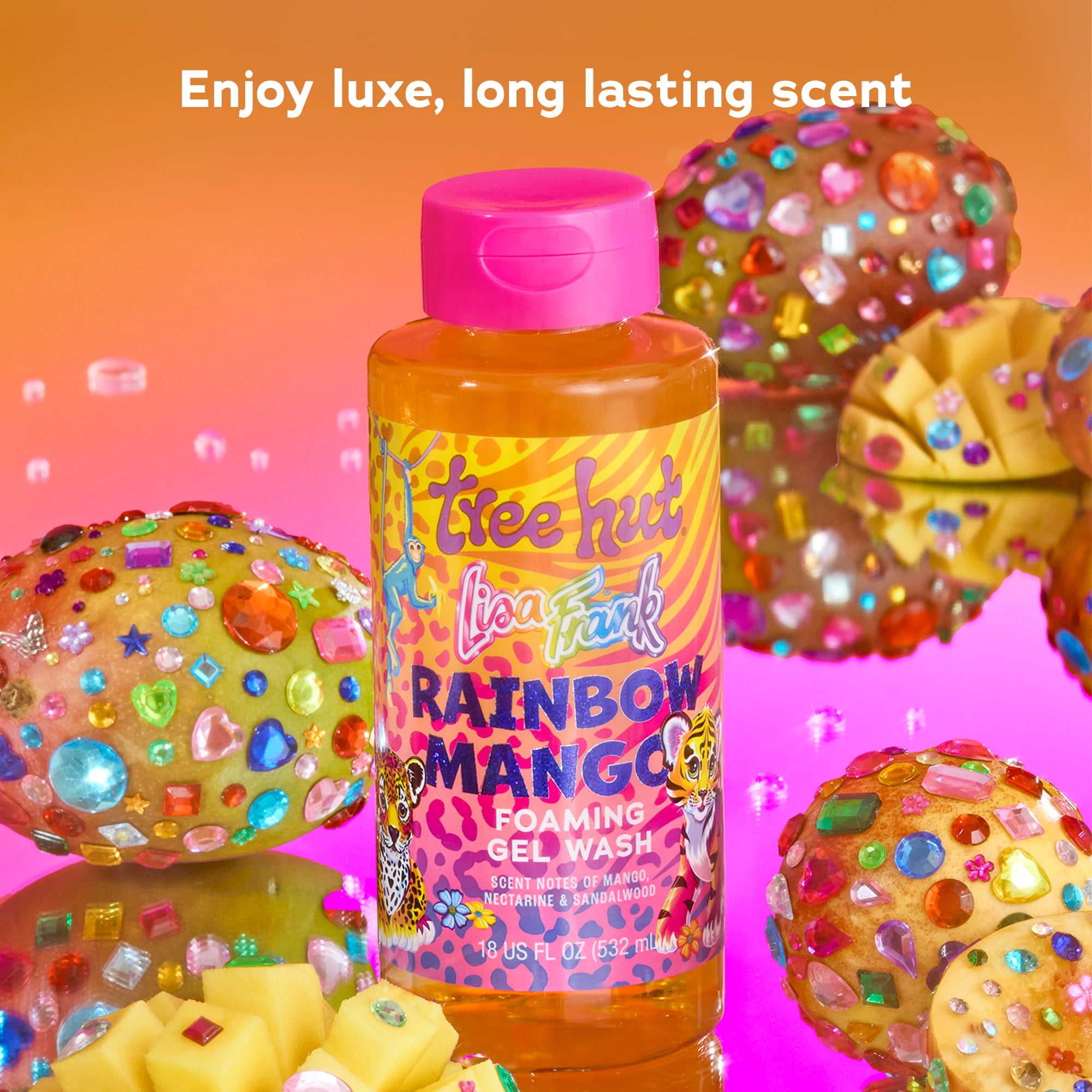 Lisa Frank x Tree Hut Rainbow Mango Foaming Gel Wash – 18 fl oz