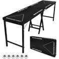 thumbnail image 1 of GoPong PRO 8 Foot Premium Beer Pong Table - Heavy Duty (Black, 36-Inch Tall), 1 of 4