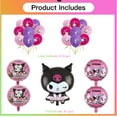 thumbnail image 4 of Kuromi Balloons Birthday Party Supplies Decor Fans Set Decorations Kit, 4 of 6