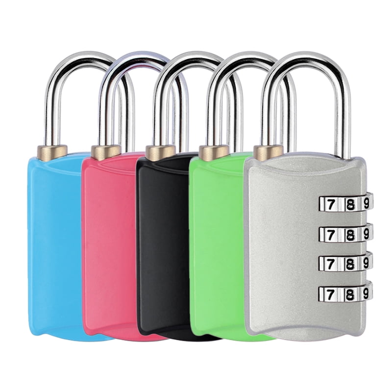 Visland 3Pack Combination Lock 4 Digit Padlock, for Gym, Sports, School & Employee Locker, Outdoor, Fence, Hasp and Storage