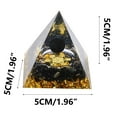 thumbnail image 3 of CQCYD under $5 Crystal Pyramid Decor, Crystal Crushed Stone Pyramid, Resin Energy Tower Home Decor, Natural Healing Crystal Ornament, Desk Shelf Spiritual Decoration, Gift Meditation Feng Shui Decor, 3 of 4