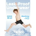 thumbnail image 3 of TIICHOO Boys Incontinence Underwear with Front Absorbent Cotton Leak Proof Underwear for Kids 5 Pack (X-Large, 2 Gray/3 Black), 3 of 8