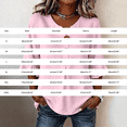 thumbnail image 3 of Oversized Tshirts for Women Casual Cotton Linen Blouse V Neck 3/4 Sleeve Button Decor Loose Fit Red Summer Tops for Women, 3 of 9