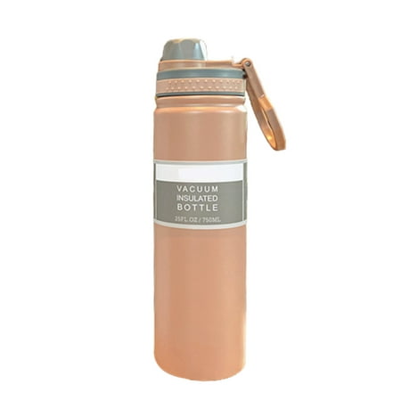 

Vaccuum Insulation Water Bottle Large Capacity Water Bottle for Daily Use at Home & Work Pink 750Ml