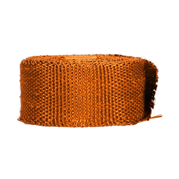 Envoltura térmica de escape Bling Bling Cinta aislante de Fibra de vidrio 5 m Naranja