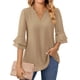 thumbnail image 1 of Top Uhiger para mujer, talla grande, 4XL, primavera, manga 3/4, 1 of 6
