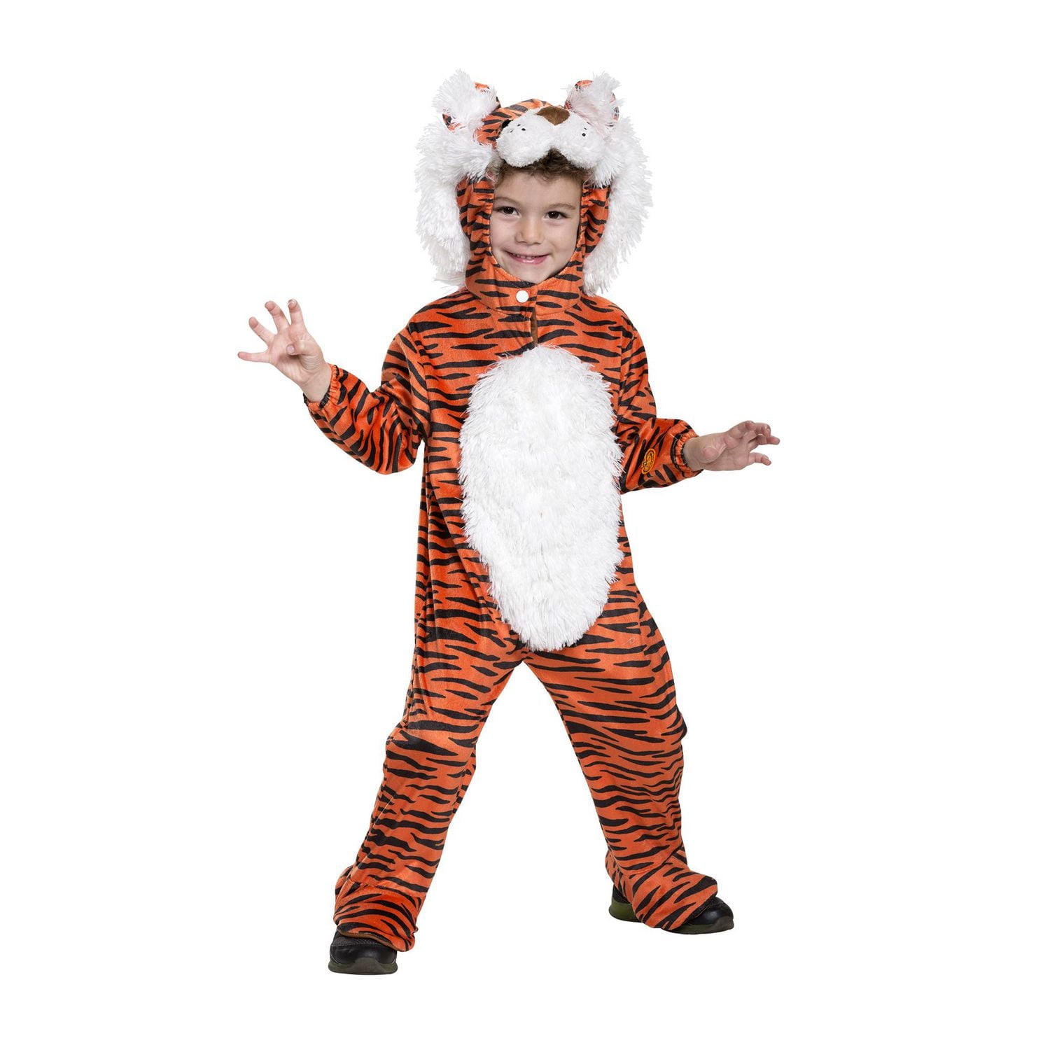 Toddlers' Striped Tiger Cub Costume 2T.