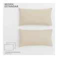 thumbnail image 2 of Fundas de Almohada Mainstays Estándar Liso Beige, 2 of 4