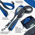 thumbnail image 3 of BLACK RHINO Heavy Duty Dog Leash Double Handle Reflective (6 Feet, Blue), 3 of 3
