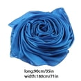 thumbnail image 4 of Bufanda de Mujer Sonducket Estilo Simple Bloqueador Solar Seda Azul Real Type3 NO3, 4 of 6
