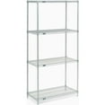 thumbnail image 4 of Nexel Poly-Z-Brite® 5 Tier Wire Shelving Starter Unit, 36"W x 24"D x 63"H, 4 of 5