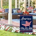 thumbnail image 4 of Sm:)e Blue Star 250th Anniversary Patriotic July 4th Garden Flag 12x18 Inch, Double Sided, 4 of 8