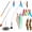 a, variant on 2 Cat Toy + 9 Feather Lures Interactive Cat Toys For Indoor Cats Interactive Kiteen Toys Enrichments For Boared Indoor Adult Cats Kittens Suction Cup Juguetes Para Gatos Teaser Feather Wand