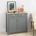 thumbnail image 1 of SoBuy FSB25-HG,Kitchen Dining Room Living Room Storage Cabinet Cupboard Sideboard, Grey, 1 of 6
