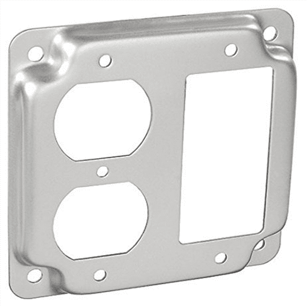 4 Square 1/2 Raised Duplex Receptacle And Decorative Or Gfci Receptacle