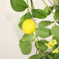 thumbnail image 3 of Primavera y verano flor artificial rama larga colgante de pared de limón de tres puntas, 3 of 5