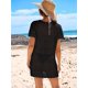 thumbnail image 5 of Vestido de crochet de malla negro L para cubrir el traje de baño ANRABESS, 5 of 9