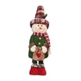 thumbnail image 3 of Figuras de muñecas navideñas, adornos decorativos navideños, adornos navideños, decoración navideña, decoración navideña para dormitorio, escritorio Muñeco de nieve navideño M, 3 of 10