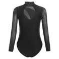 thumbnail image 4 of TiaoBug Girls' Gymnastics Bodysuit Acrobatics Ballet Unitard Tumbling Sports Dance Workout Wear Black 10, 4 of 7